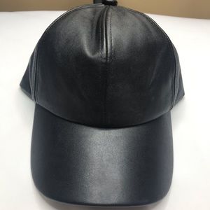 Black Pleather hat
